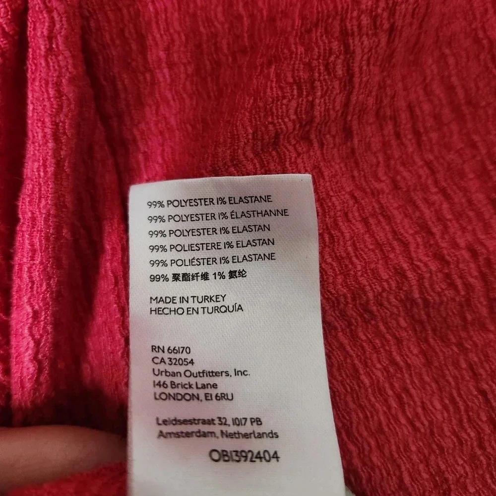 Anthropologie Pilcro | Puff-Sleeved Cinched Waist Top in Rose/Tyrie - Size XL